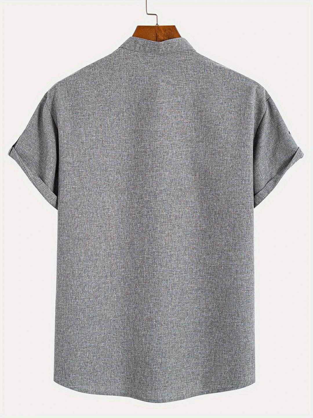 Laurent™ | Chemise Élégante À Manches Courtes Et Col Montant