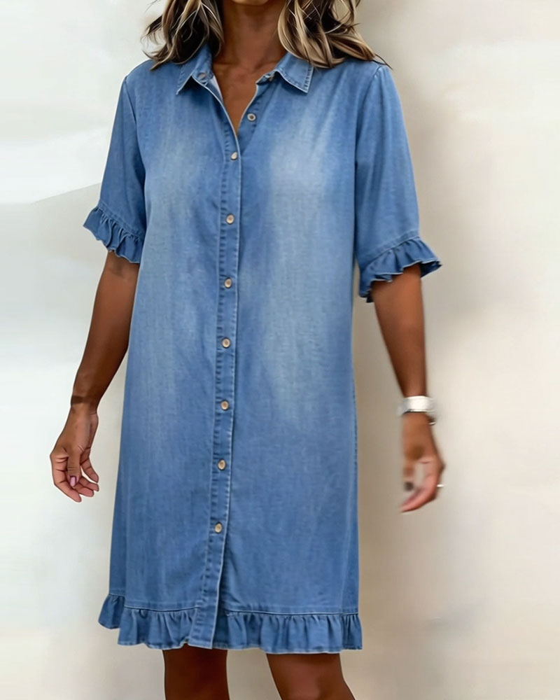 Jolie™ | Robe Denim Confortable et Flatteuse