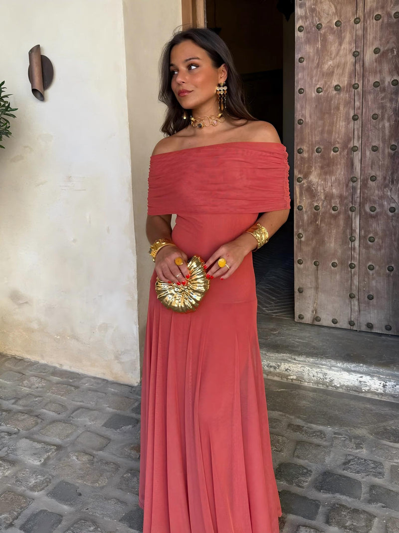 Camila | Robe Maxi Élégante en Mesh
