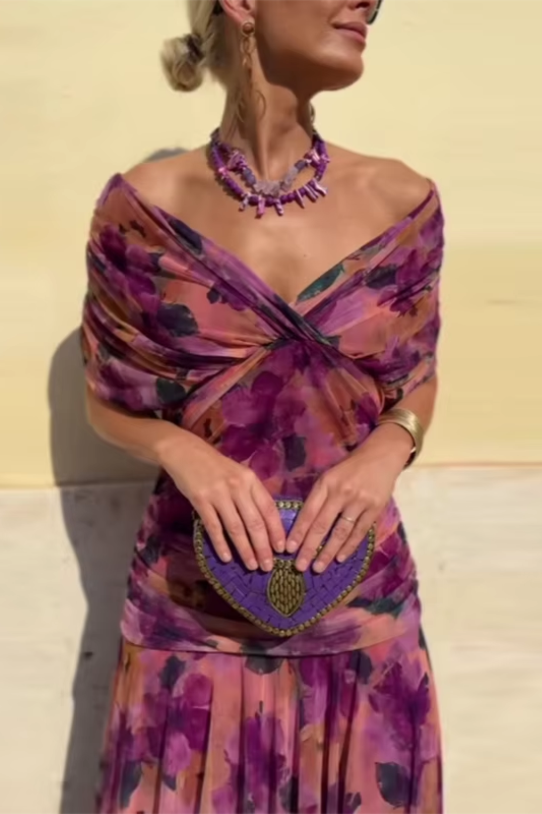 ANA | ROBE MAXI PLISSEE ÉLÉGANTE