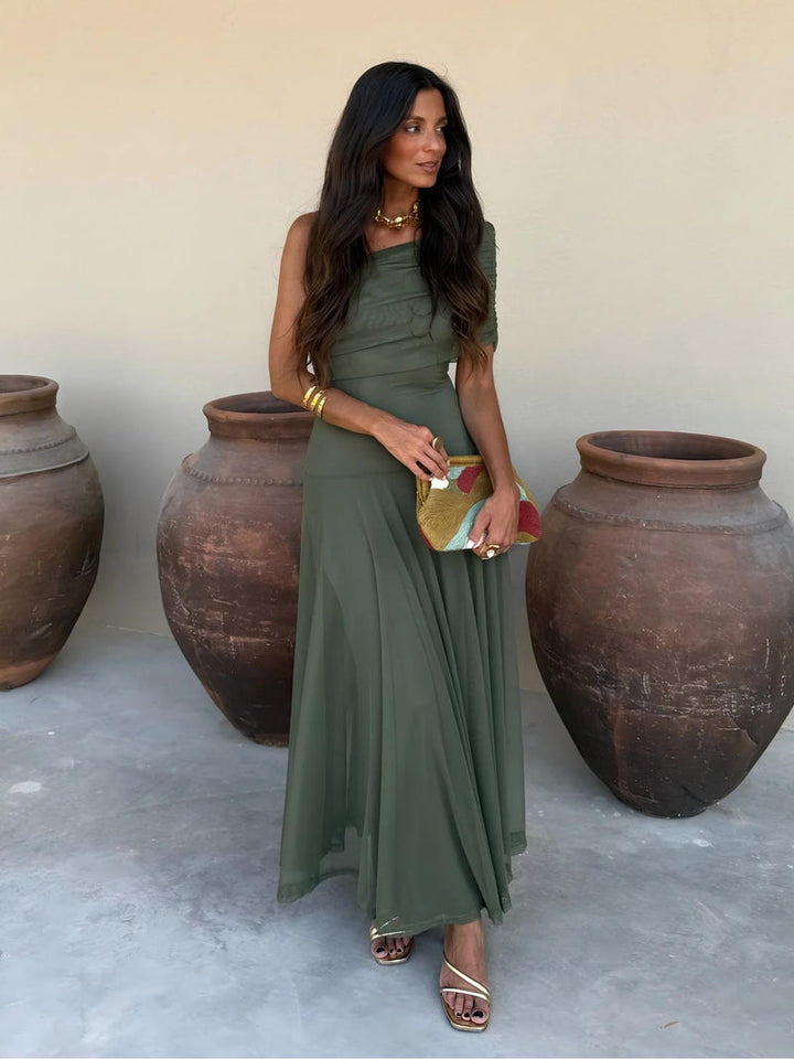 Camila | Robe Maxi Élégante en Mesh
