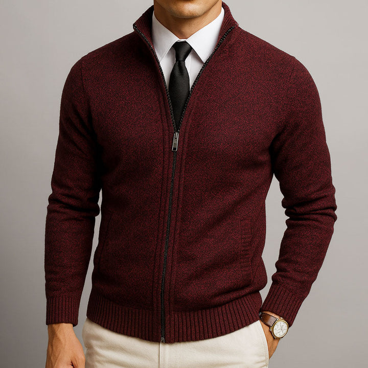 Gérard™ | Cardigan Zippé En Laine Mérinos
