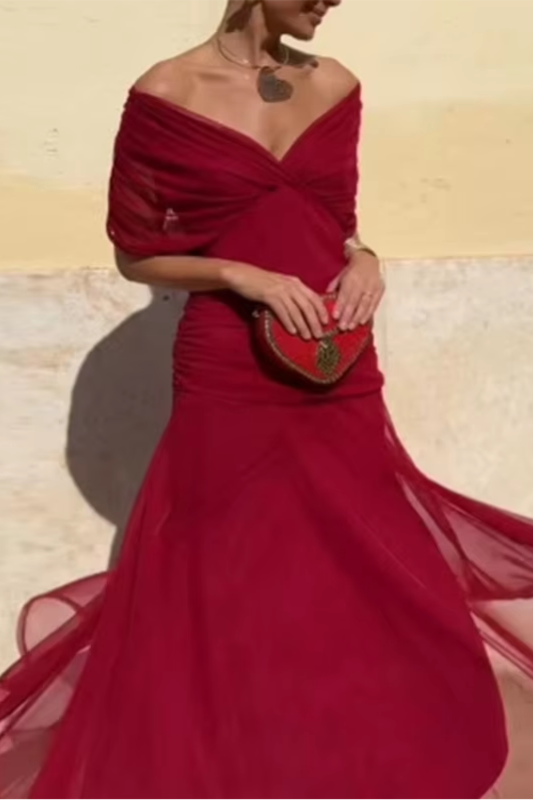 ANA | ROBE MAXI PLISSEE ELEGANTE