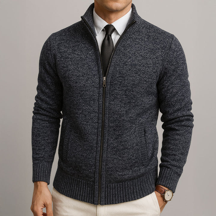 Gérard™ | Cardigan Zippé En Laine Mérinos