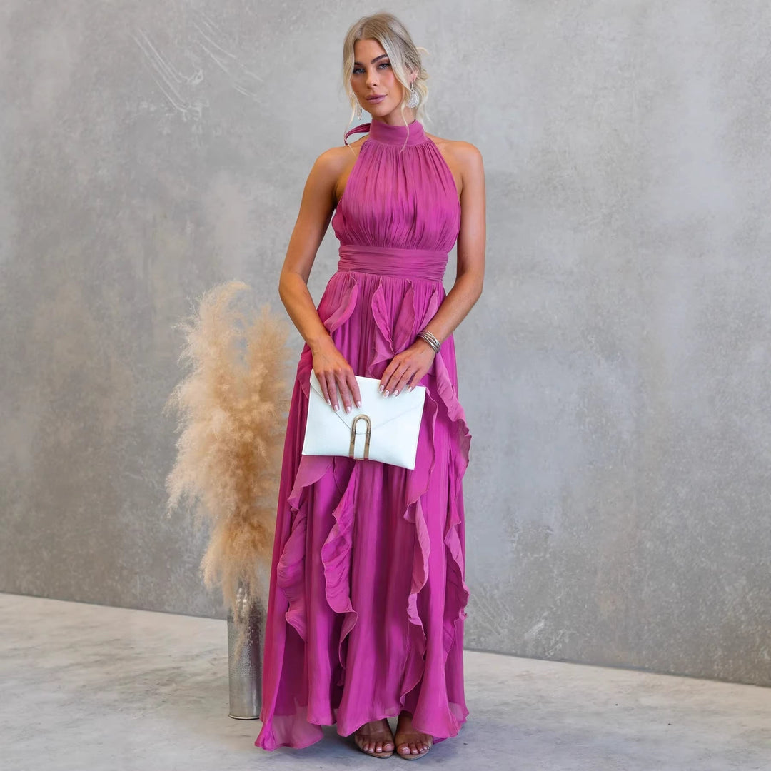 Robe Maxi à Volants Celestia
