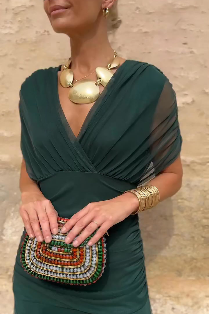 ANA | ROBE MAXI PLISSEE ELEGANTE