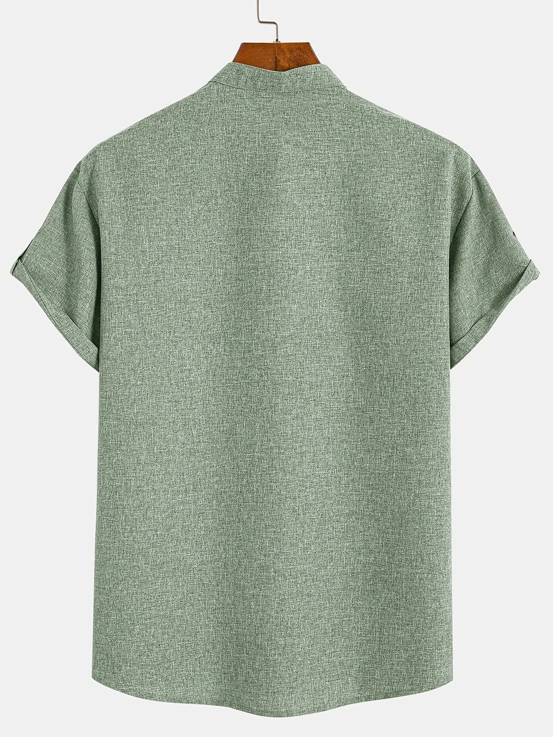 Laurent™ | Chemise Élégante À Manches Courtes Et Col Montant