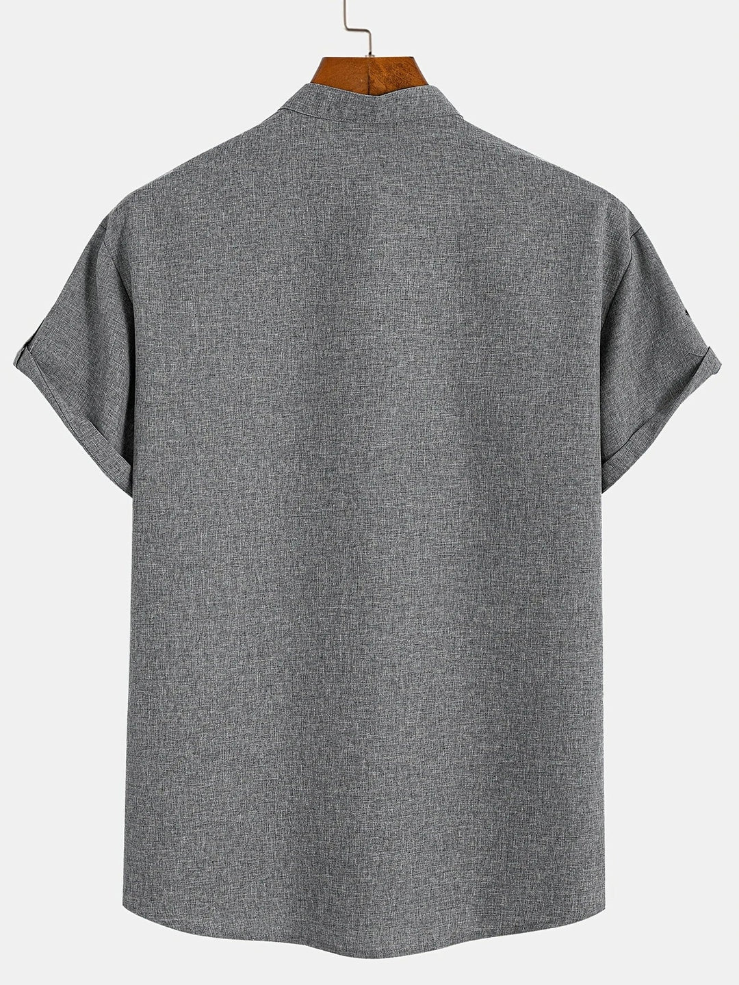 Laurent™ | Chemise Élégante À Manches Courtes Et Col Montant