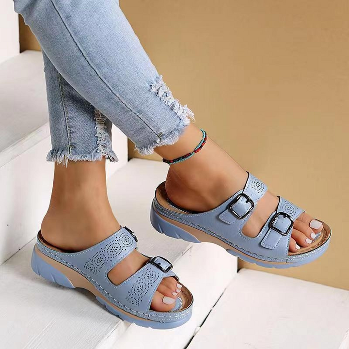 Isaline™ | Sandales Orthopédiques Confort Pieds Larges