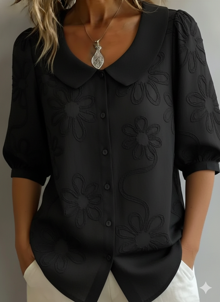 Aurélie™ | Blouse Légère Florale Élégance Naturelle