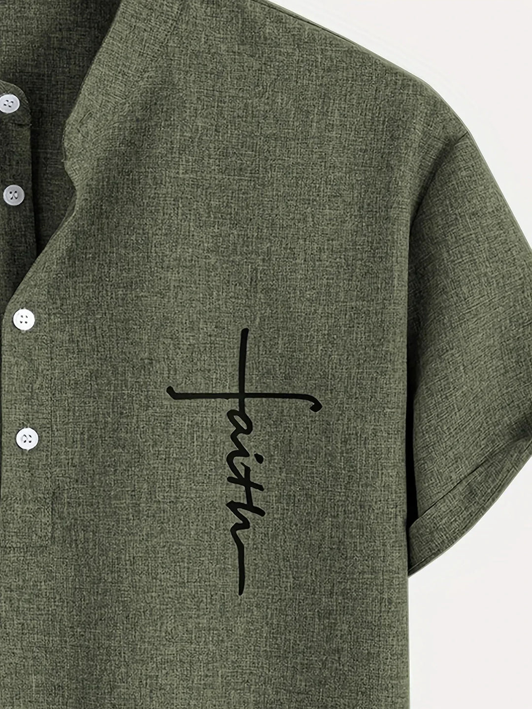 Laurent™ | Chemise Élégante À Manches Courtes Et Col Montant