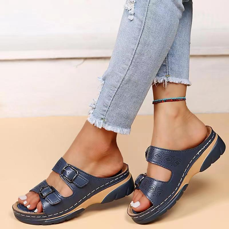 Isaline™ | Sandales Orthopédiques Confort Pieds Larges
