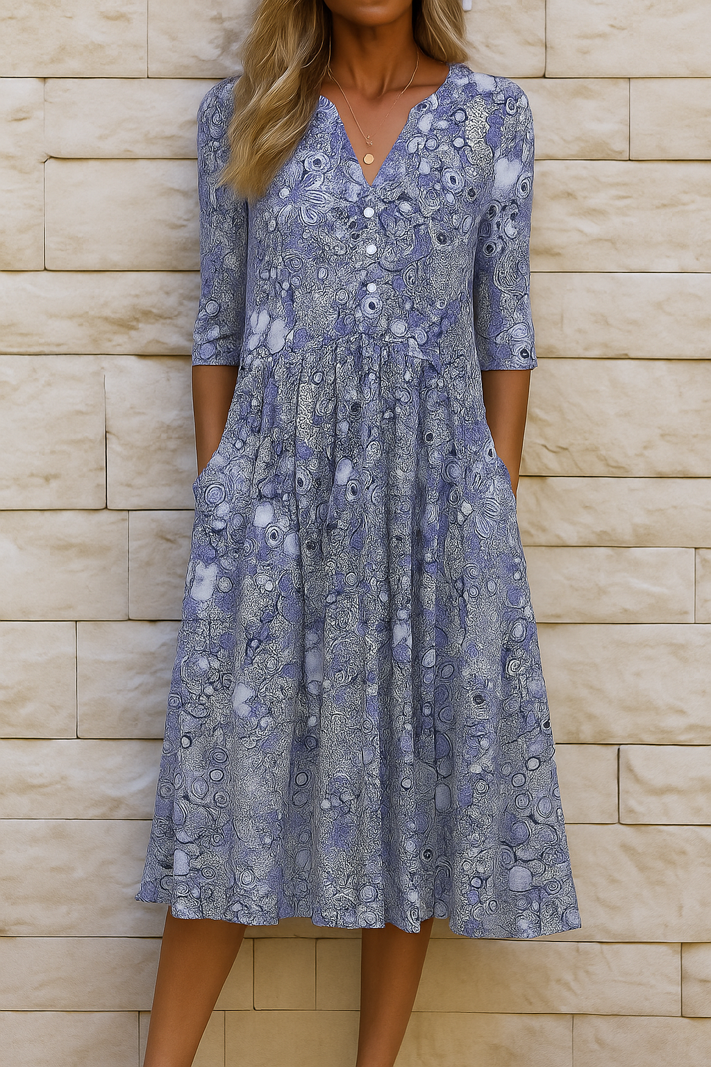 Brigitte™ | Robe Élégante Avec Décolleté En V
