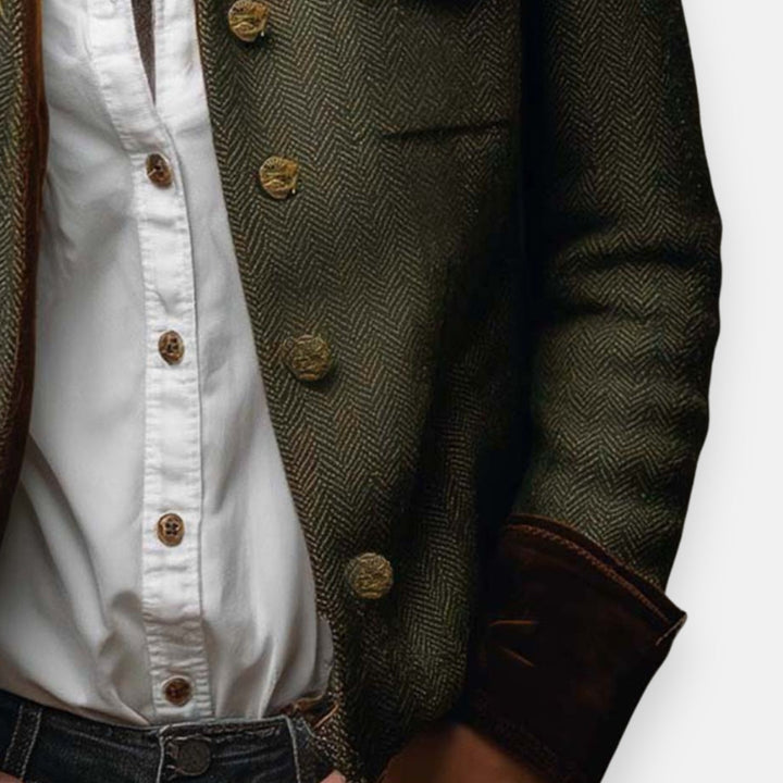 Colette™ | Veste En Tweed Avec Détails En Velours