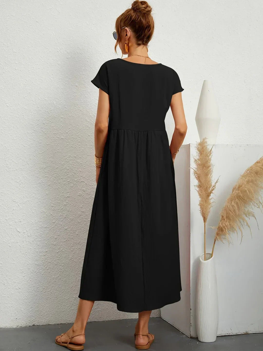 Gabrielle™ | Robe midi fluide élégance intemporelle