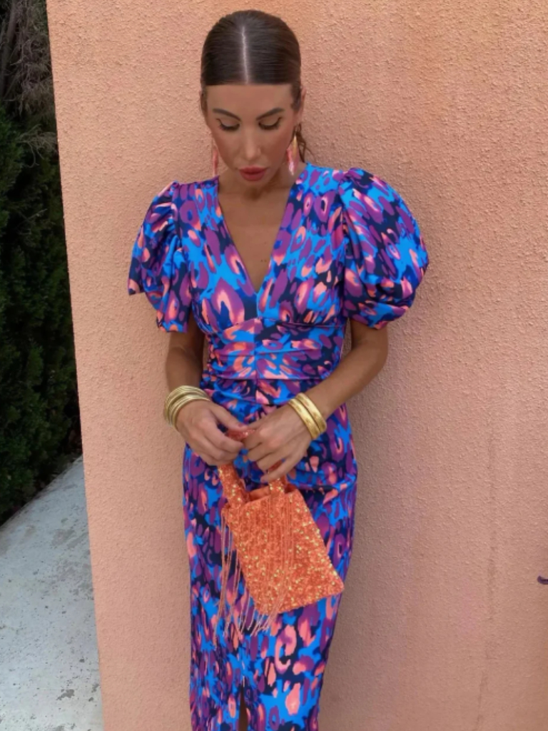 Robe Midi Plissée Vive