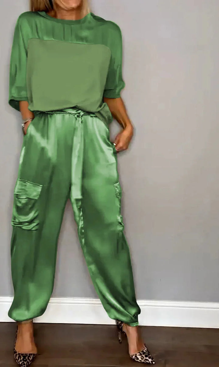 Paulette™ | Coordinato Deux Pièces Fluide De Luxe