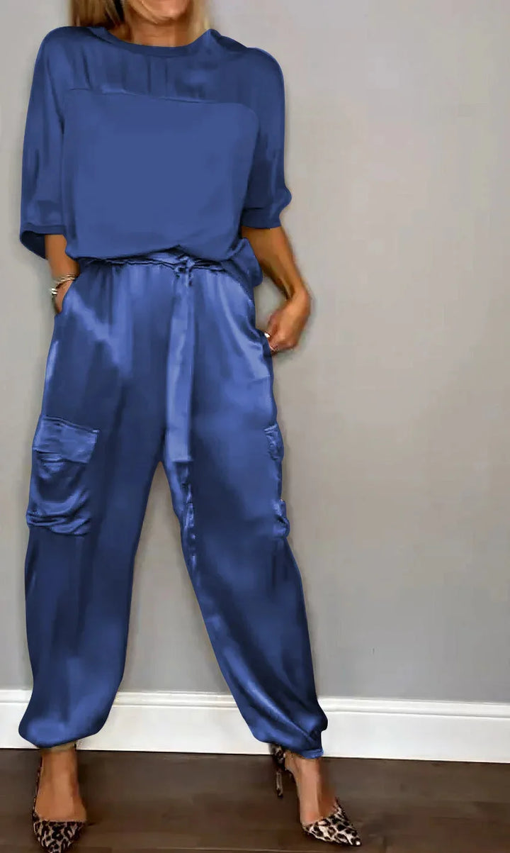 Paulette™ | Coordinato Deux Pièces Fluide De Luxe