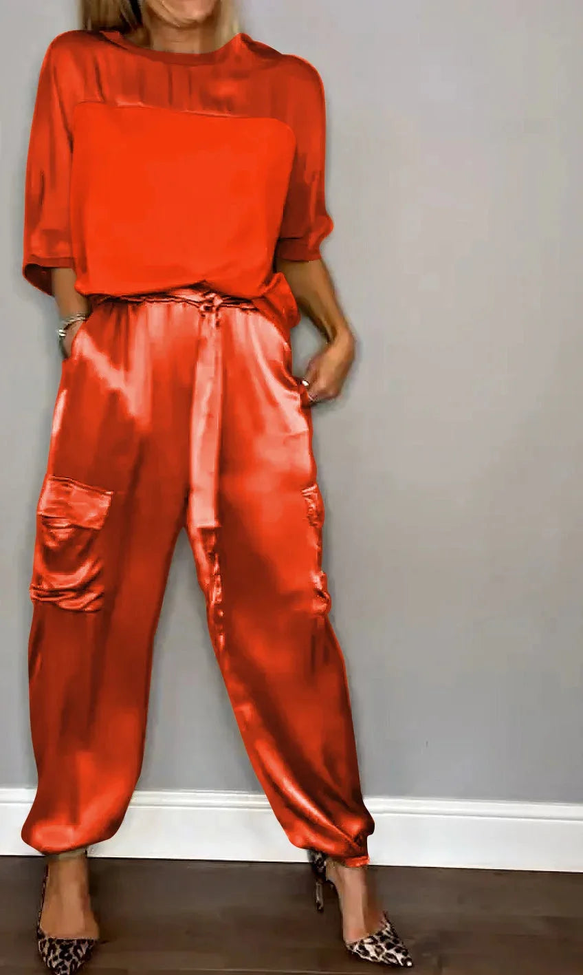 Paulette™ | Coordinato Deux Pièces Fluide De Luxe
