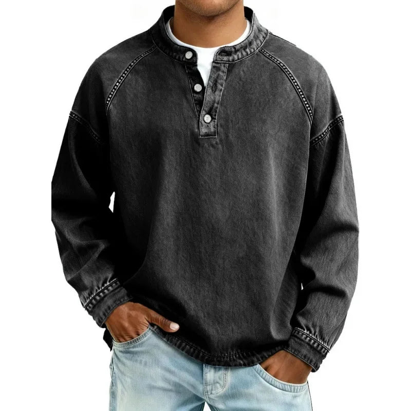 Tom™ | Chemise Henley Vintage Intemporelle