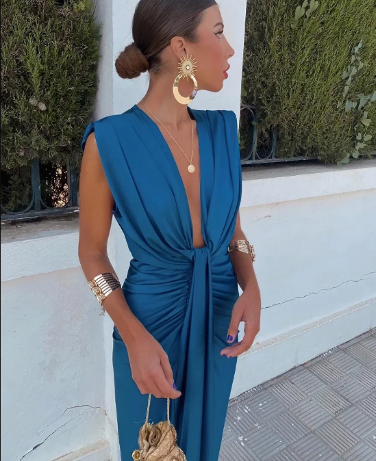Robe Plissée Élégante
