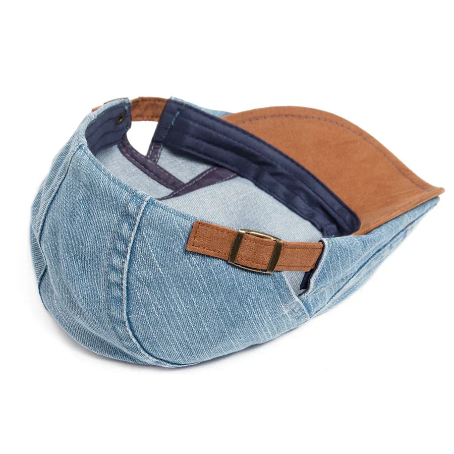 Robin™ | Casquette Plate Denim Premium Intemporelle