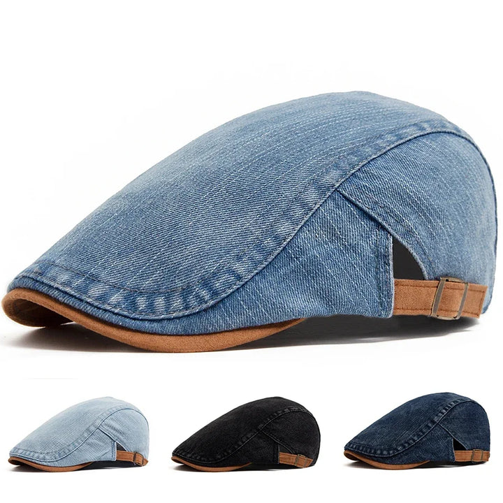 Robin™ | Casquette Plate Denim Premium Intemporelle