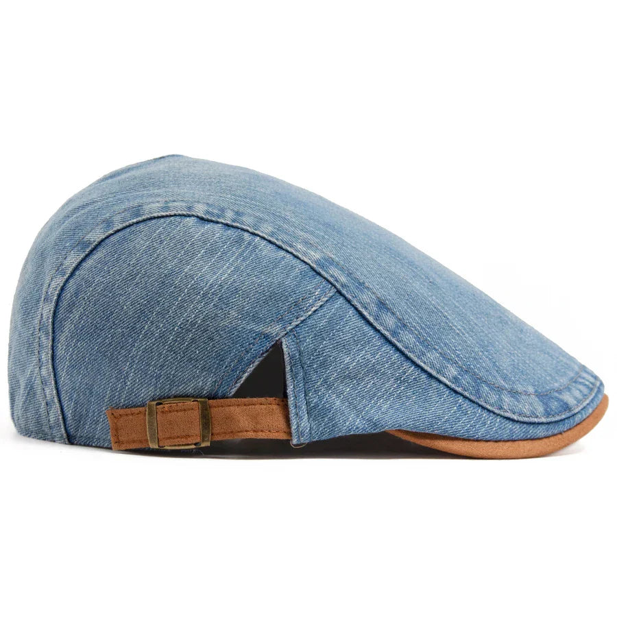 Robin™ | Casquette Plate Denim Premium Intemporelle