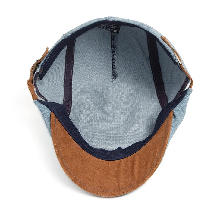 Robin™ | Casquette Plate Denim Premium Intemporelle