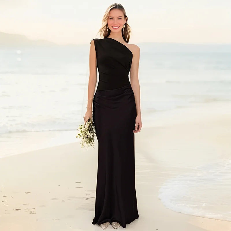 Robe Maxi avec Culpabilité en Satin