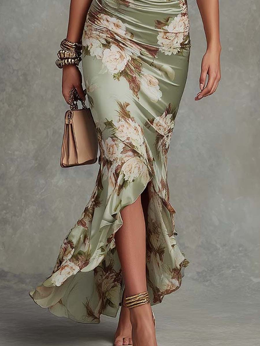Annabelle™ | Robe Longue Asymétrique En Satin