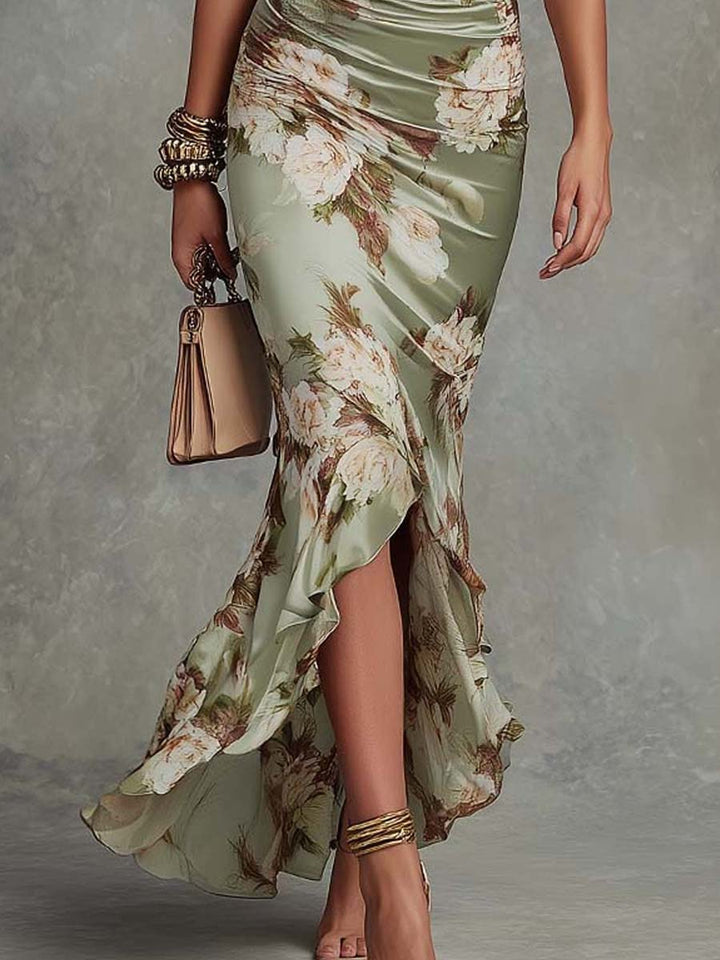 Annabelle™ | Robe Longue Asymétrique En Satin