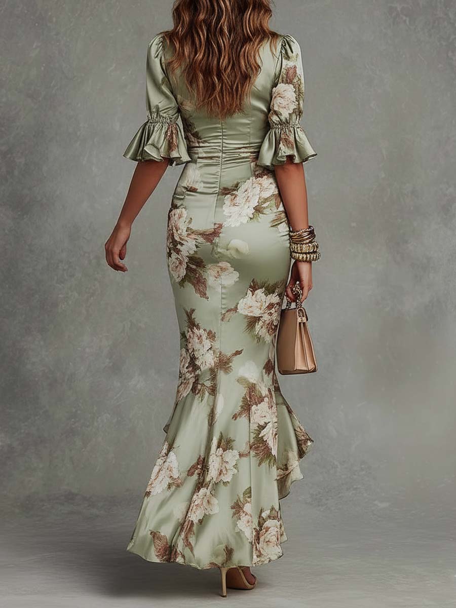 Annabelle™ | Robe Longue Asymétrique En Satin