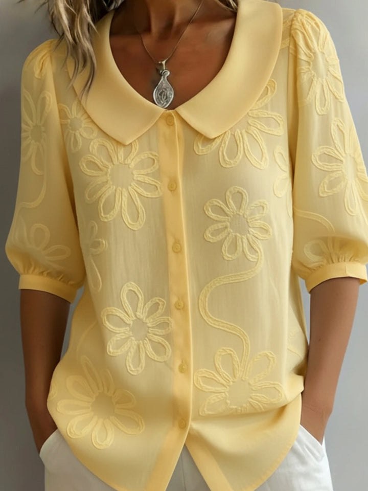 Aurélie™ | Blouse Légère Florale Élégance Naturelle