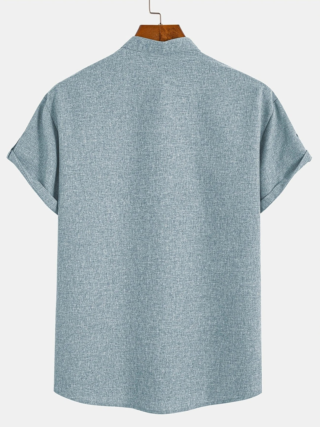 Laurent™ | Chemise Élégante À Manches Courtes Et Col Montant
