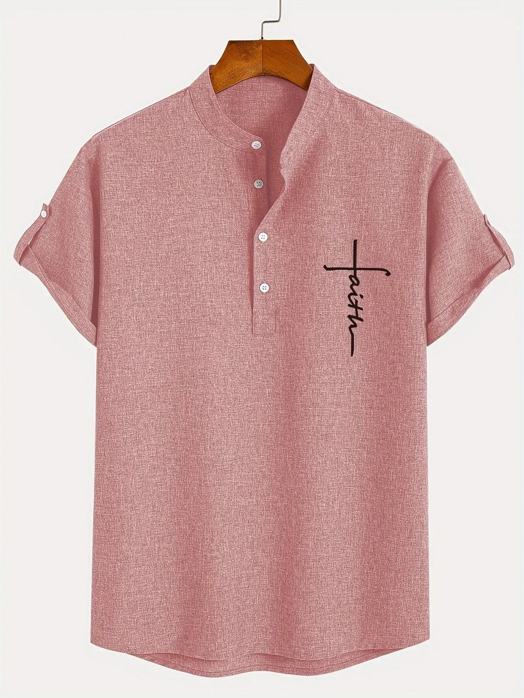 Laurent™ | Chemise Élégante À Manches Courtes Et Col Montant