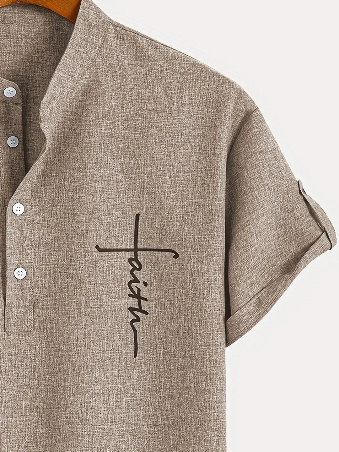 Laurent™ | Chemise Élégante À Manches Courtes Et Col Montant