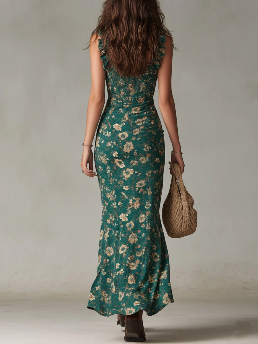 Mireille™ | Robe Maxi Bohème Rétro Élégante