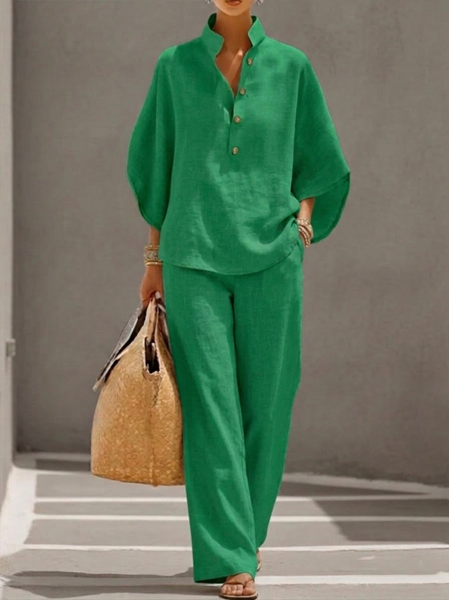 Jade™ | Ensemble Avec Manches Chauve-souris Et Pantalons Larges